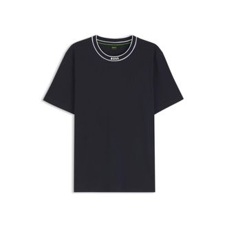 BOSS Cotton T-shirt with logo crew neck