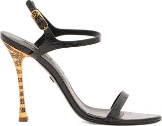 Roberto Cavalli Slingback sandalen met hak - Zwart