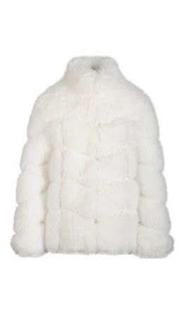 Generation Love Louisa Faux Fur Jacket in White at Nordstrom, Size Xx-Large