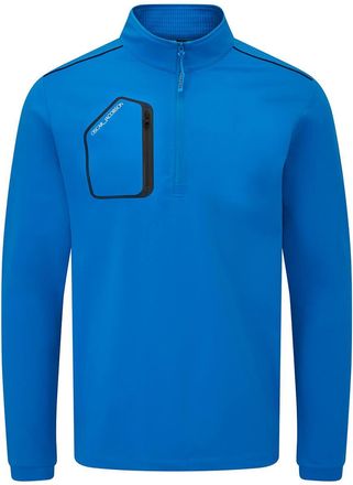 Oscar Jacobson Mens Hastings Sweater - Cobalt/Black - L