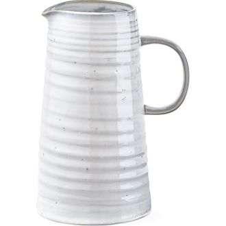 Tag Farmhouse Tall Stoneware Pitcher in White at Nordstrom Rack