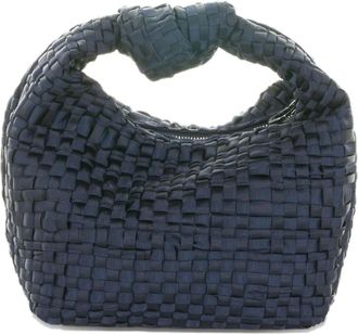 Maria La Rosa mini Datolite woven-texture shoulder bag - Blue