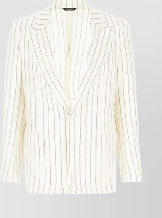 Dolce & Gabbana embroidered linen and wool jacket