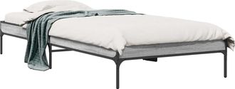 vidaXL Estructura De Cama Sonoma Gris 80 X 200 Cm Madera De Ingenier&iacute;a Vidaxl