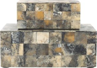 Safavieh Set Of 2 Lori Decor Boxes