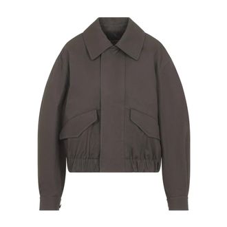 Christophe Lemaire Korte Blouson - Dames - Jassen - Bruin - Maat: 2XS Katoen