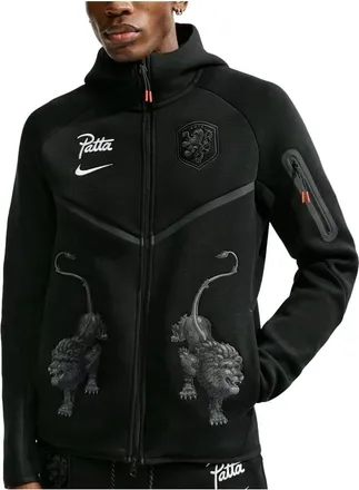 Nike x Netherlands x Patta Cryoshot Tech Fleece Full-Zip Windrunner Hoodie Black IM3206-010
