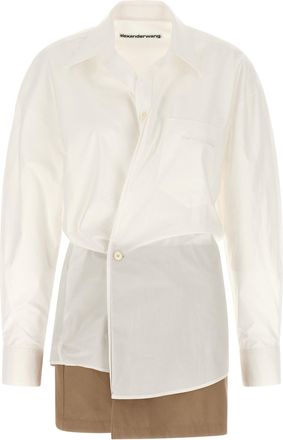 Alexander Wang Pre-Styled Wrap Dress Dresses White