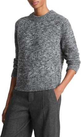 Vince Marled Crewneck Wool & Alpaca-Blend Top