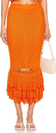 Beach Riot Polly Midi Skirt In Sunshine Haze