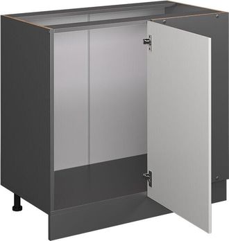 Vicco Mobile ad angolo cucina R-Line, Bianco casa di campagna, 86 cm senza piano di lavoro Vicco
