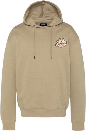Schott NYC Baseball Hood - Heren - Hoodies - Beige - L - Katoen - Hoodies & sweatvesten