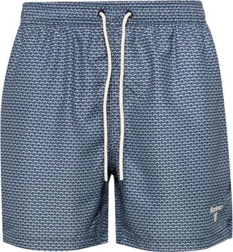Barbour Shell mid-rise swim shorts - men - Polyester/Polyester - L - Blue