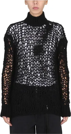 Ann Demeulemeester Mujer, Jerseys, Negro, Talla: S