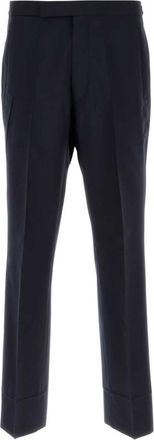Prada Navy Blue Flat Front Pants