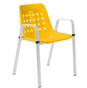 Schubiger M&ouml;bel Gartenstuhl Bermuda mit Armlehne Rundoval