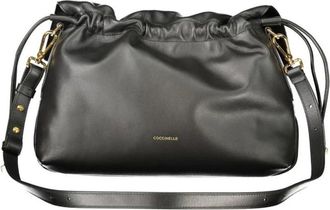 Coccinelle Bolso de mano de piel con cierre de cord&oacute;n - Bags - Mujer - Negro - ONE SIZE