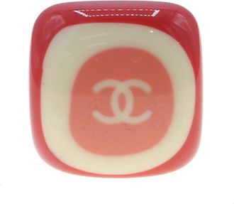 Chanel ivory Color Stud Earrings (Pre-Owned)