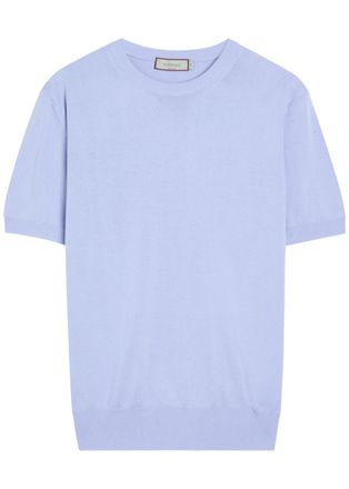 Canali Fine Cotton-knit T-shirt - Light Blue - 50 (IT50 / L)
