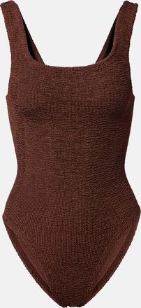 Hunza G Costume intero Coverage Square Neck