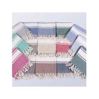 Trade Shop Trade Shop - Toalla De Gimnasio Multiusos Funda De Cama De Mar Con Flecos 90x170cm