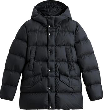 Woolrich Jassen, Heren, Zwart, L, Cloud Davis Parka