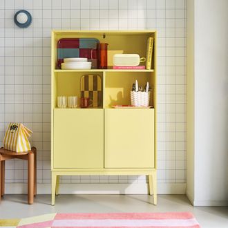 La Redoute Interieurs Boekenkast, mat lak, 2 deuren, 3 nissen, PICKITO