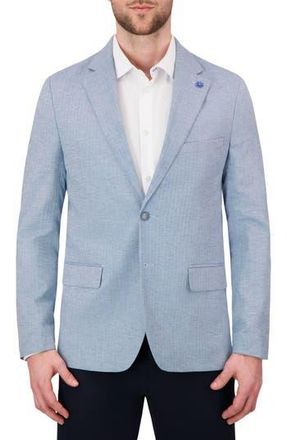 Report Collection Herringbone Cotton Blend Sport Coat in Light Blue at Nordstrom Rack, Size 46 Regular
