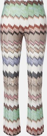 Missoni Zigzag lame cropped straight pants