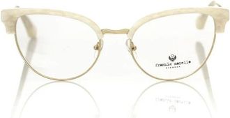 Frankie Morello Tijdloze Clubmaster Bril - Dames - Brillen - Wit - ONE Size - Accessoires