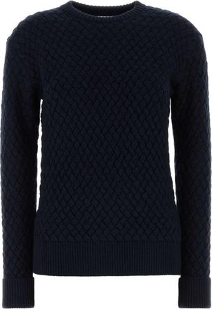 Bottega Veneta Blue Knitted Crew Neck Sweater