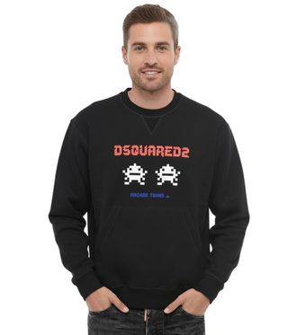 Dsquared2 Black Graphic Logo Sweatshirt
