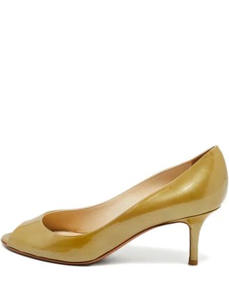 Jimmy Choo London Pumps met open neus - Goud