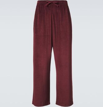 Gucci Pantalones deportivos de jersey en mezcla de seda