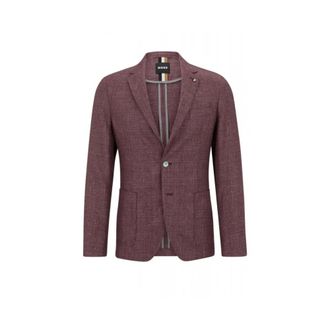 HUGO BOSS Heren, Jassen, Rood, Maat: 2XL Linnen