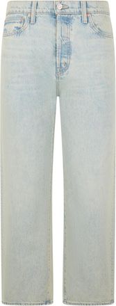 Mother Light Blue Straight Mid Rise Jeans