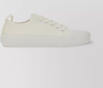 STUDIO NICHOLSON canvas sneakers with pull tab and rubber sole