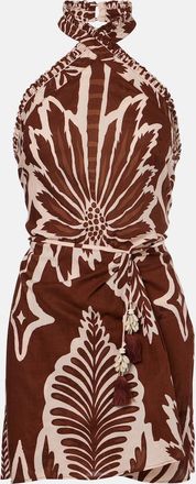 Poupette St Barth Manon printed cotton minidress