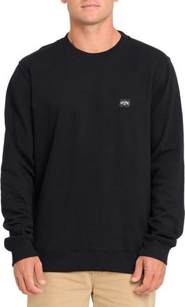 Billabong All Day Crewneck Sweatshirt in Black at Nordstrom, Size Xx-Large