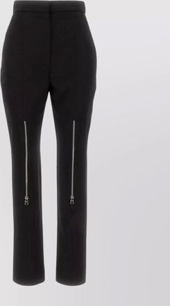 Alexander McQueen wool high waist trousers with front zip