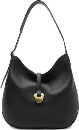 Arezzo Large Sabrina Leather Hobo Bag in Black at Nordstrom