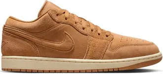 Nike Jordan Mens Air 1 Low SE - Shoes Flax/Varsity Red/Black Size 10.0