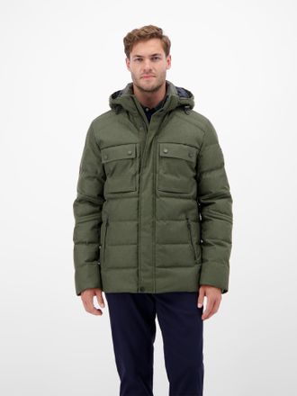 Lerros Outdoorjacke LERROS Herren Fieldjacket in Woll-Optik, Herren, Gr. 3XL, gr&uuml;n (original olive), 100% Polyester, Jacken Outdoorjacke