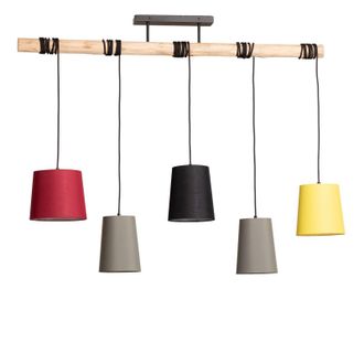 Lindby Amilia In Ocra Da Legno - Lindby