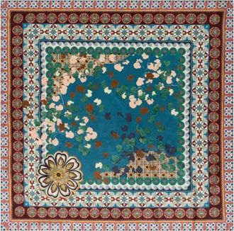 Johnny Was Womens Medium Silk Scarf In Descanso