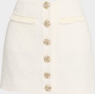 Cinq à Sept Linda Tweed Mini Skirt