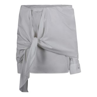 Max Mara Blouses, female, White, Size: XS Cotton Blouse with Stole