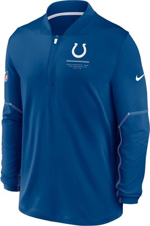 Nike Indianapolis Colts Sideline Nike Mens Dri-FIT NFL 1/2-Zip Top in Blue | 03BA088K98-EKU