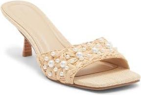 Open Edit Charlie Sandal in Beige Pearl at Nordstrom Rack, Size 9.5