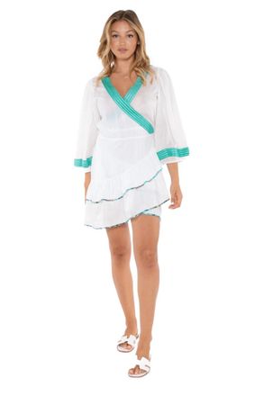 Sabrina Crippa Olivia Wrap Dress In White